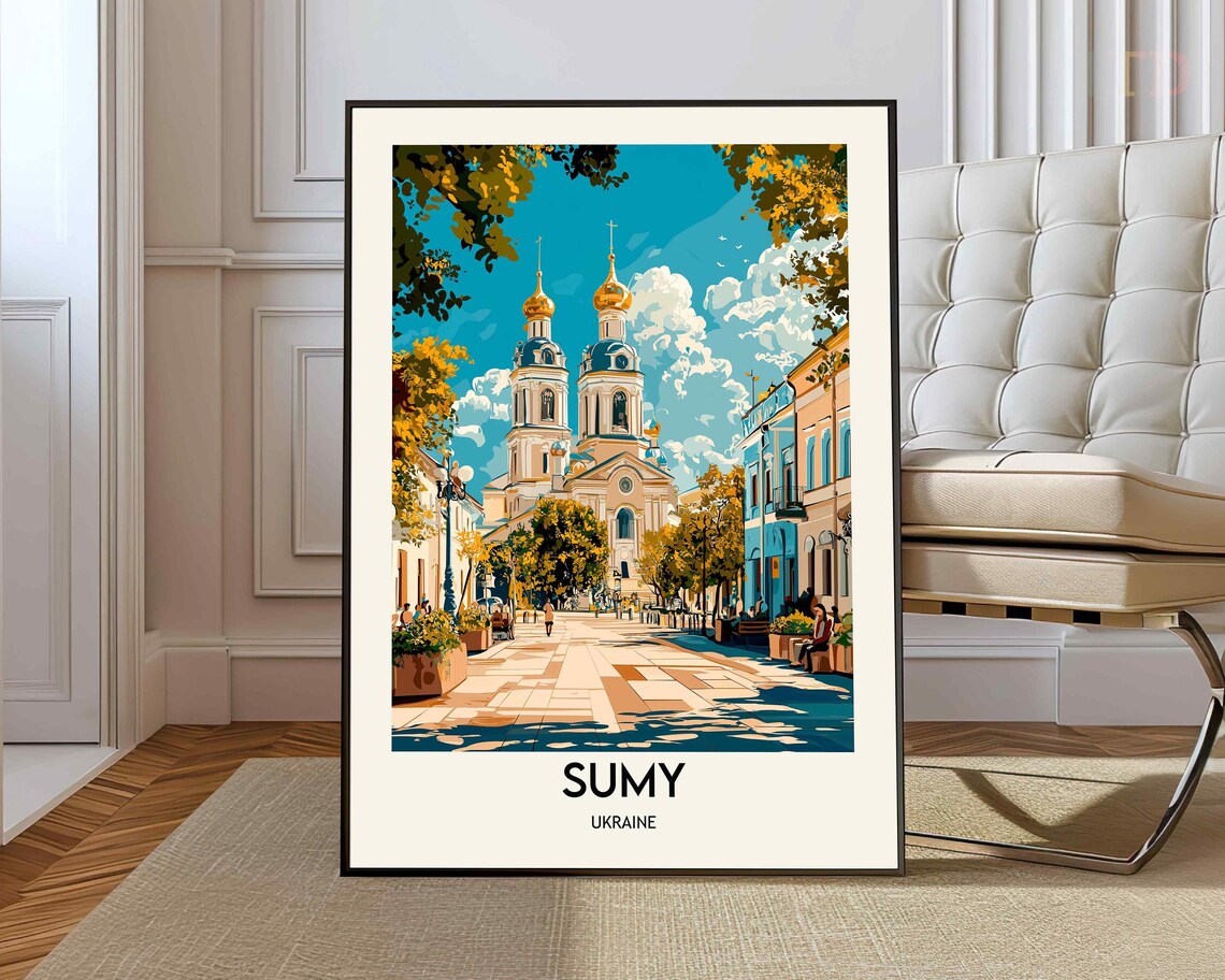 Sumy Travel Poster, Ukraine City Art Print