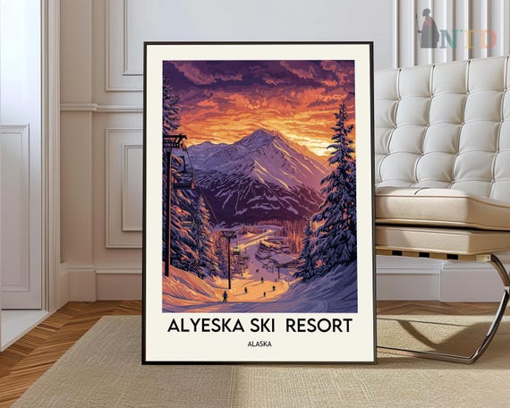 Alyeska Resort Print Alyeska Resort Wall Art Alyeska Resort Poster Alyeska Resort Photo Alyeska Resort Poster Print Alyeska Ski Resort