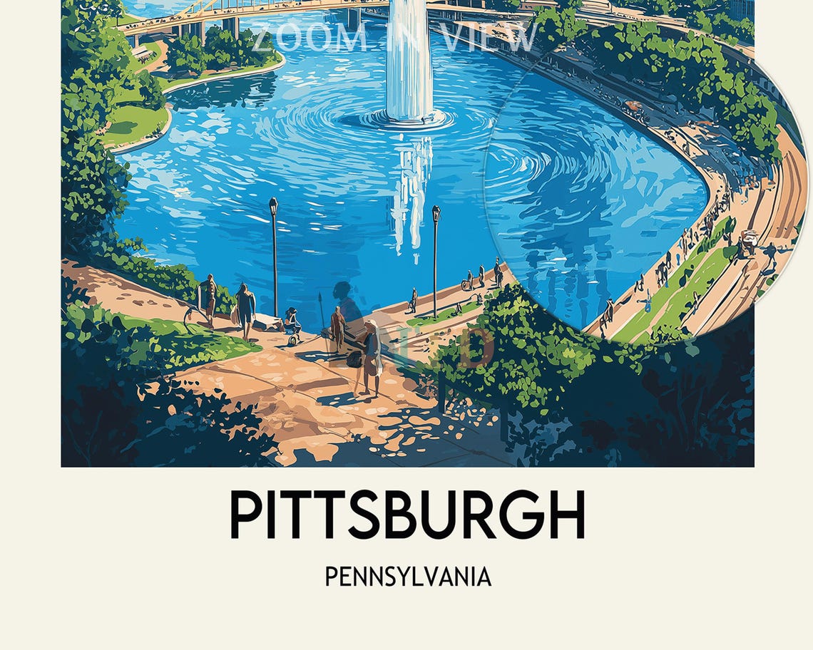 Pittsburgh Print Pittsburgh Wall Art Pittsburgh Poster Pittsburgh Photo Pittsburgh Poster Print Pittsburgh Western Pennsylvania Poster - Image 2