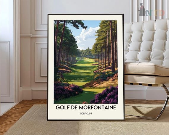 Golf De Morfontaine Club Poster Wall Art Print