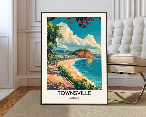 Townsville Poster Wall Art Print Photo Australia Gift