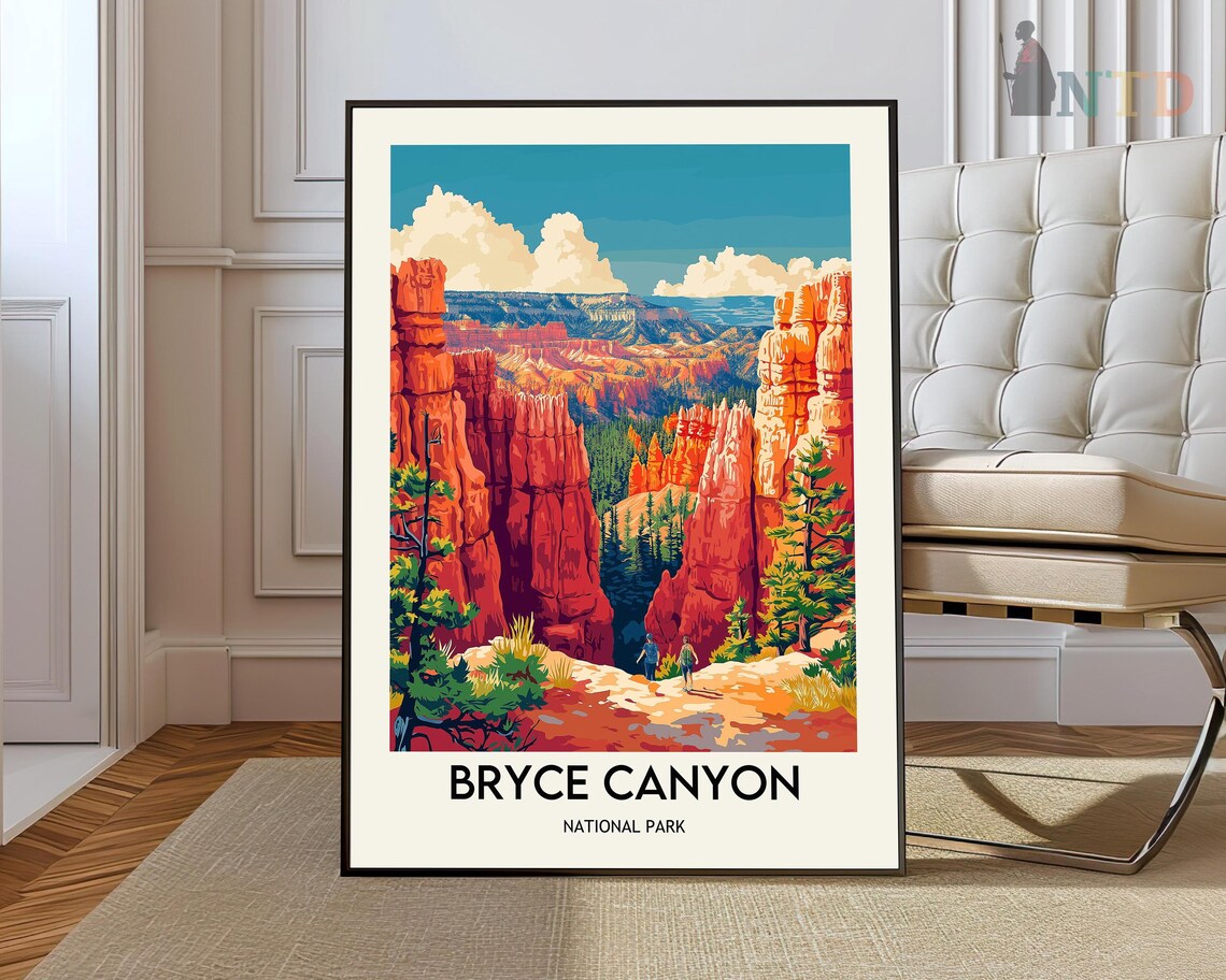 Bryce Canyon National Park Amphitheater Overlook Travel Poster