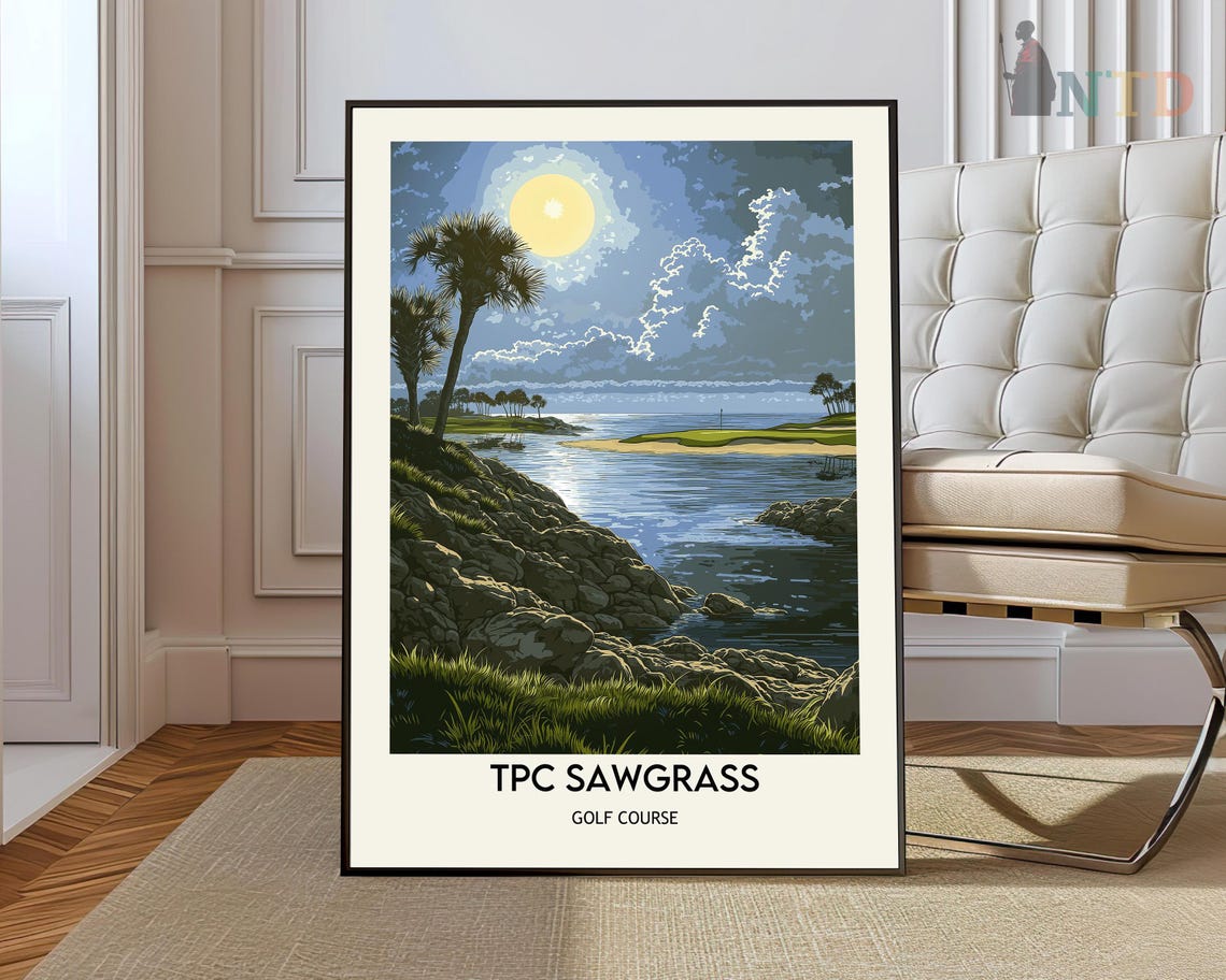 Tpc Sawgrass Print Tpc Sawgrass Wall Art Tpc Sawgrass Poster Tpc Sawgrass Photo Tpc Sawgrass Poster Print Golf Course Print