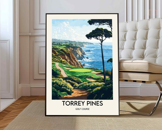 Torrey Pines Golf Poster Wall Art Print Photo