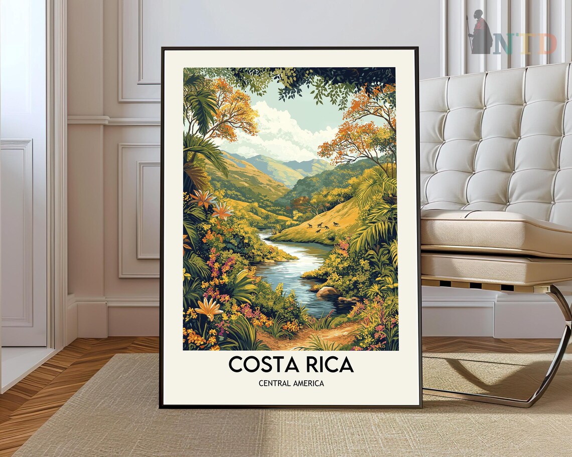 Costa Rica Poster Wall Art Print Photo Gift Decor