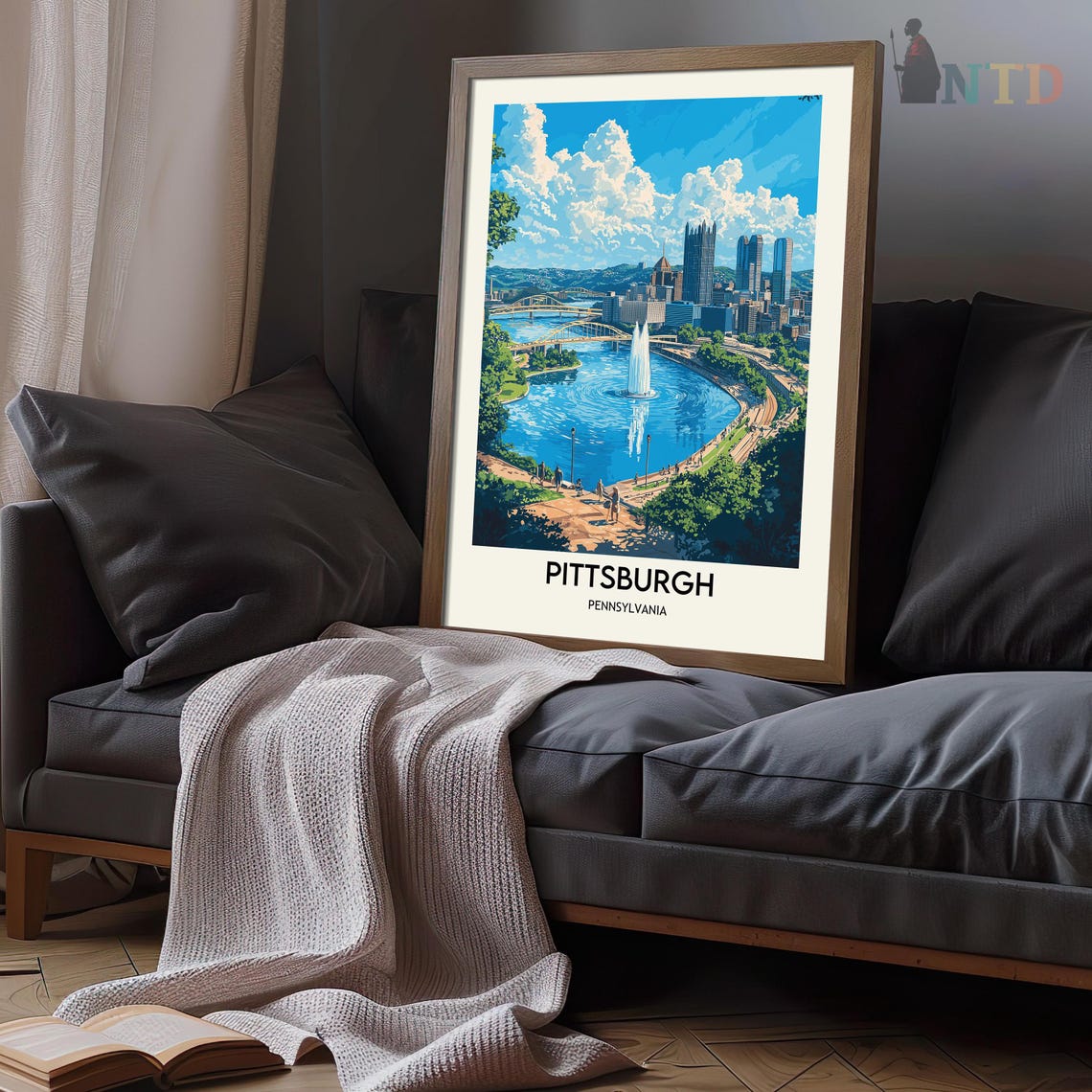 Pittsburgh Print Pittsburgh Wall Art Pittsburgh Poster Pittsburgh Photo Pittsburgh Poster Print Pittsburgh Western Pennsylvania Poster - Image 3