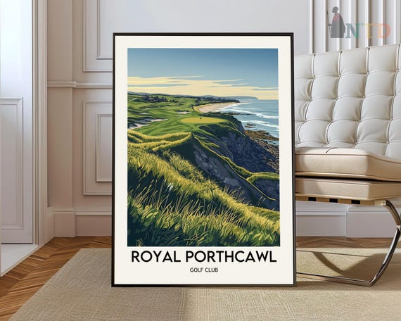 Royal Porthcawl Golf Club Poster Wall Art Print Photo Bridgend Wales