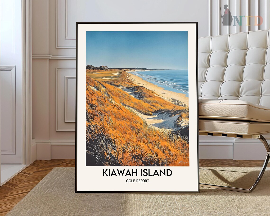 Kiawah Island Golf Resort Coastal Dunes South Carolina Art Poster