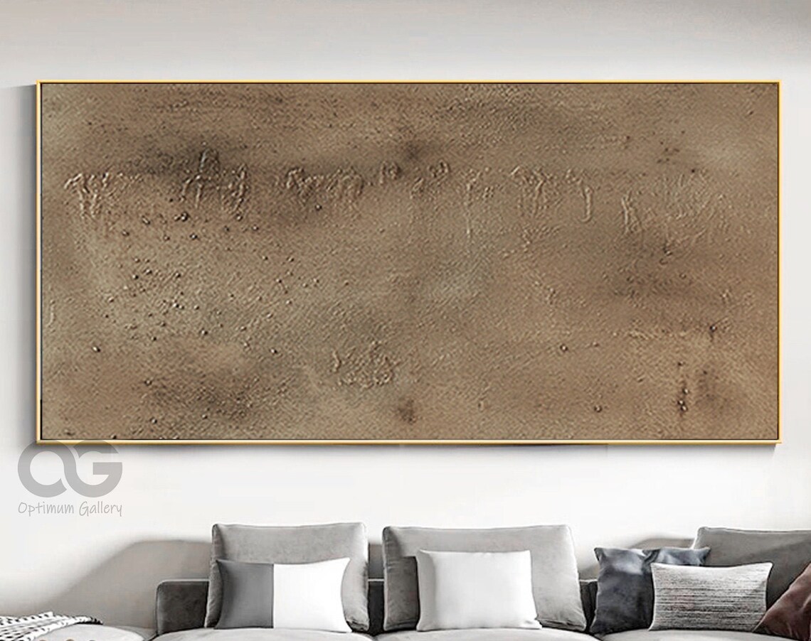 Wabi Sabi Brown Abstract Minimalist Art Print - Image 2