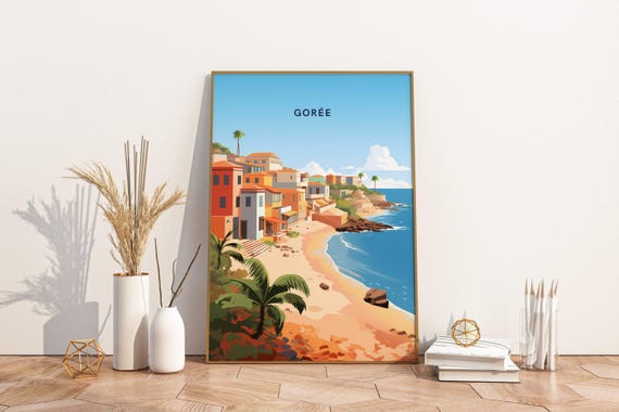Goree Island Dakar Senegal Travel Print Poster Wall Art V