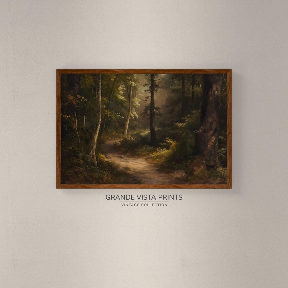 Forest Path Landscape Painting - Image 2
