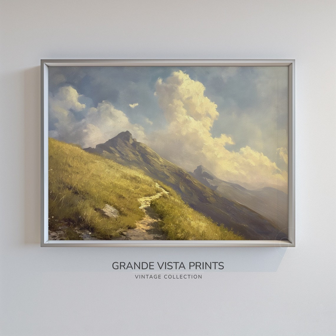 Mountain Trail Landscape Art Print - Image 4