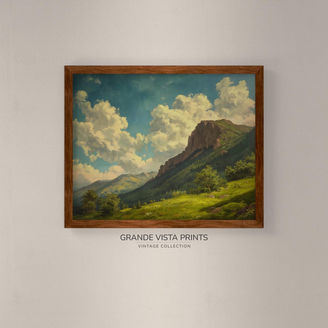 Evergreen Mountain Landscape Painting Wall Art Instant Landscape Artwork Gv4213 - Image 4