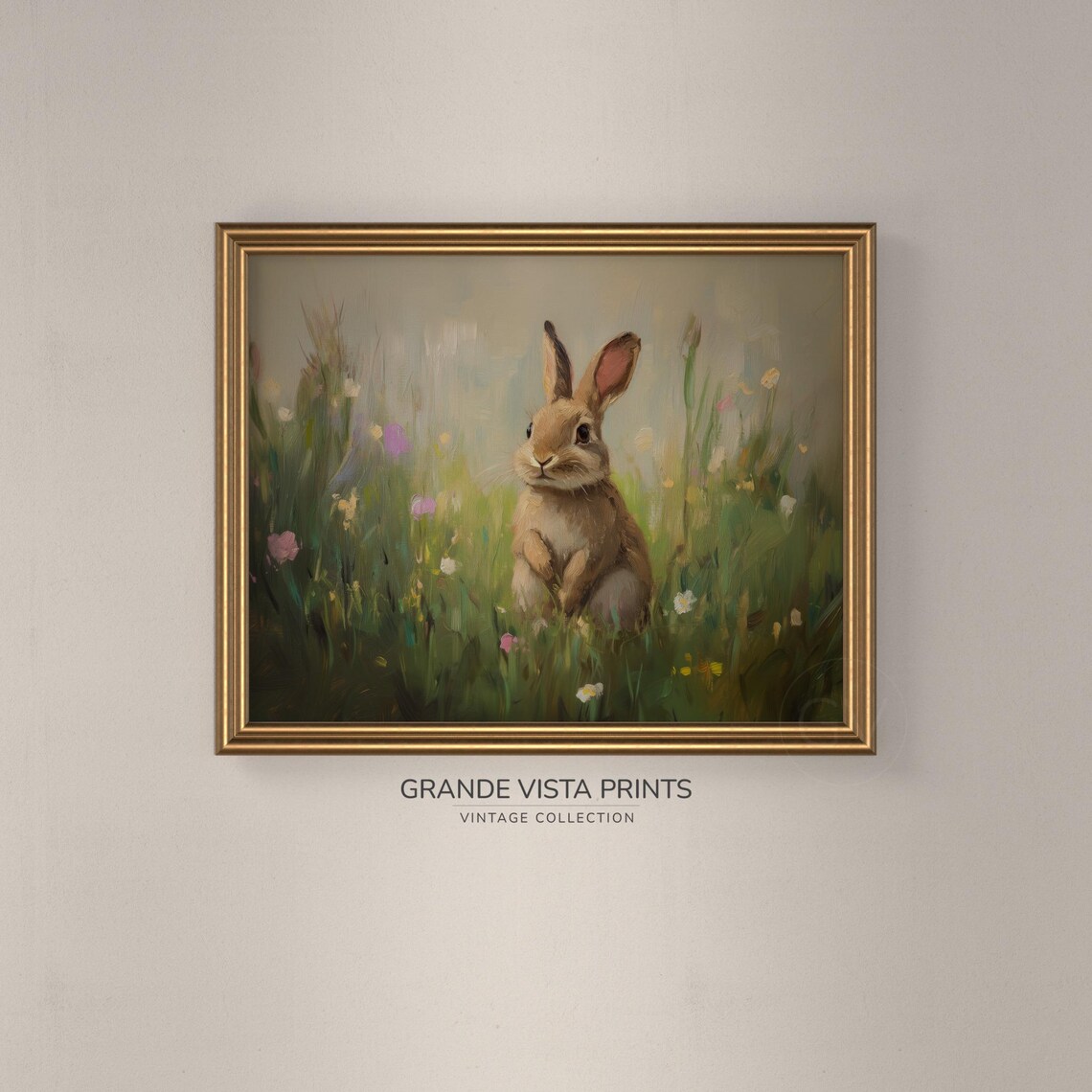 Spring Easter Rabbit Art Print, Easter Decor - Image 3