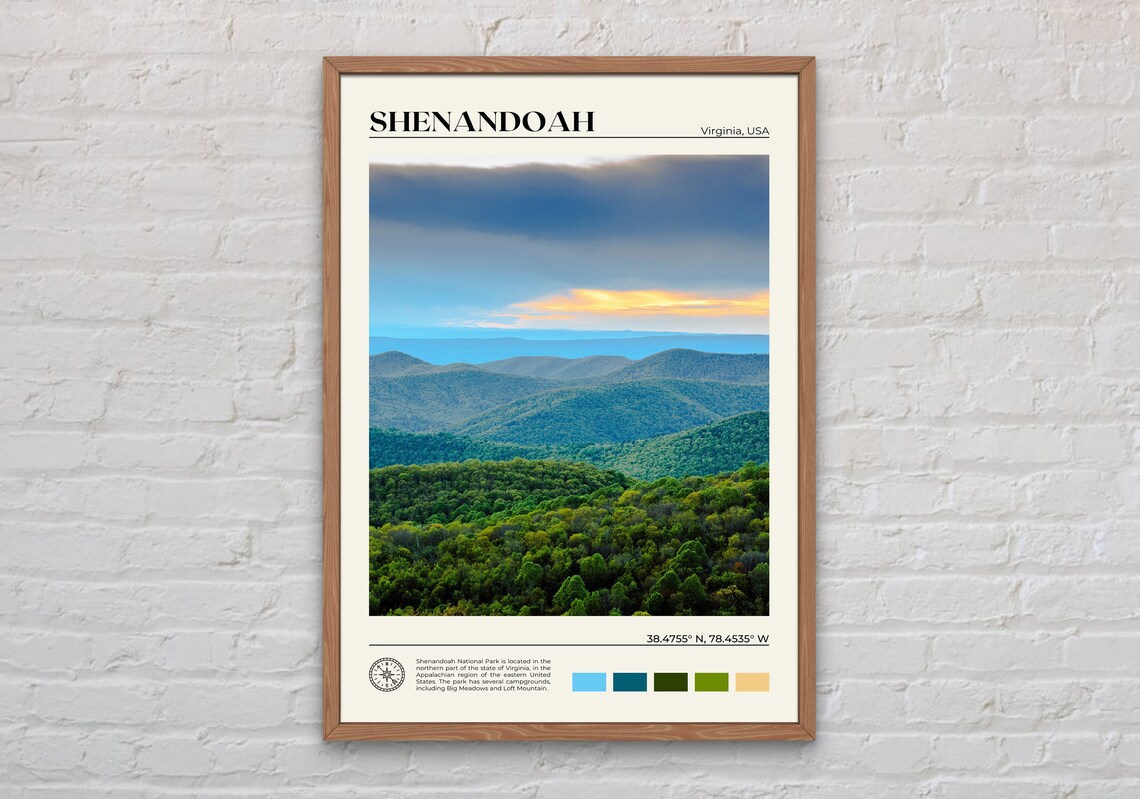 Shenandoah National Park Photo Wall Art Print
