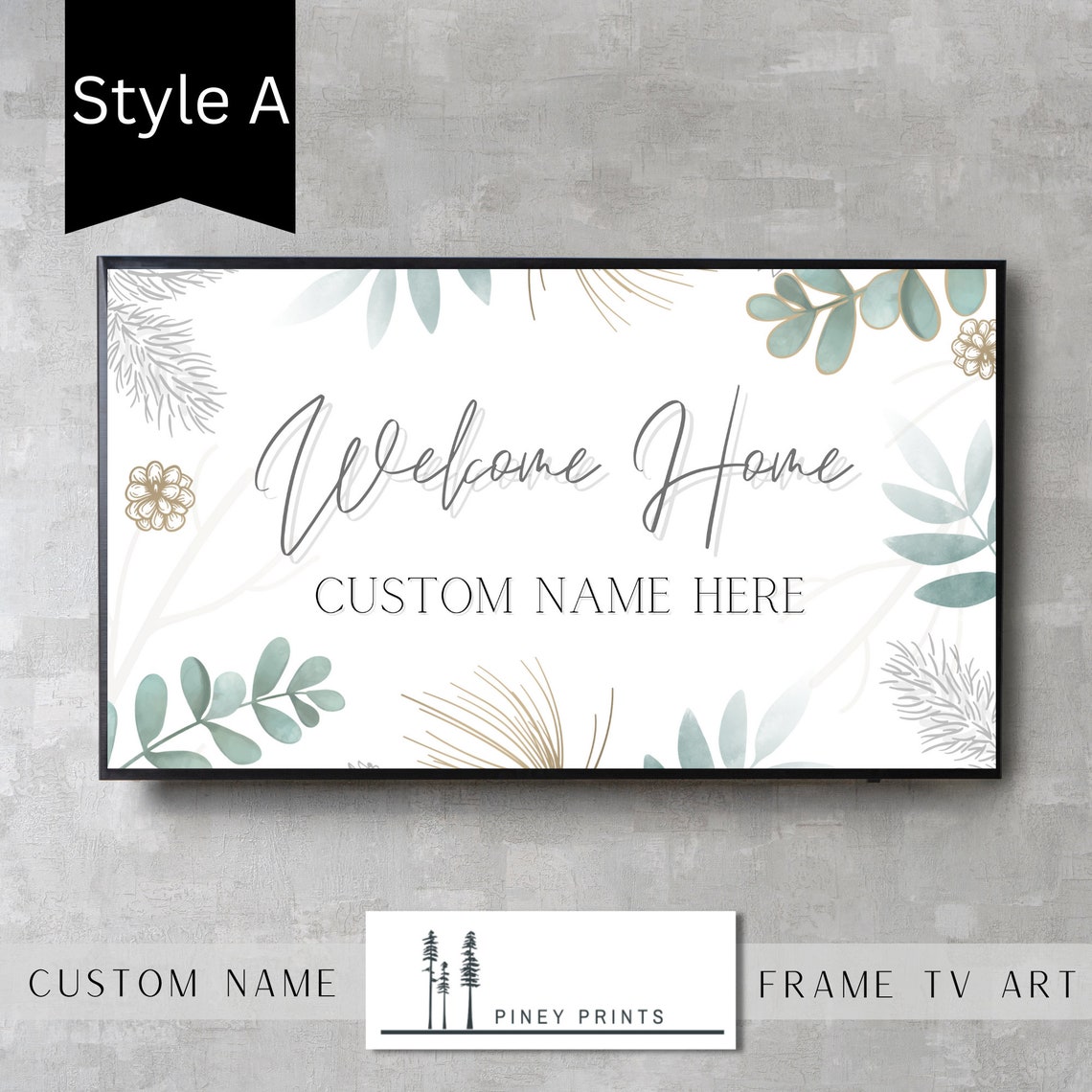 Customized Frame Tv Art Personalized Frame Tv Art Welcome Home Sign Fall Decor Art For Frame Tv Aesthetic Art - Image 4