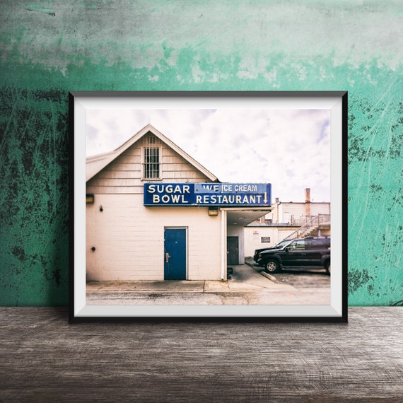 Sugar Bowl Photography Print Unframed Kitchen Wall Art Restaurant Kitchen Decor Breakfast Art For Kitchen Ice Cream Shop Door