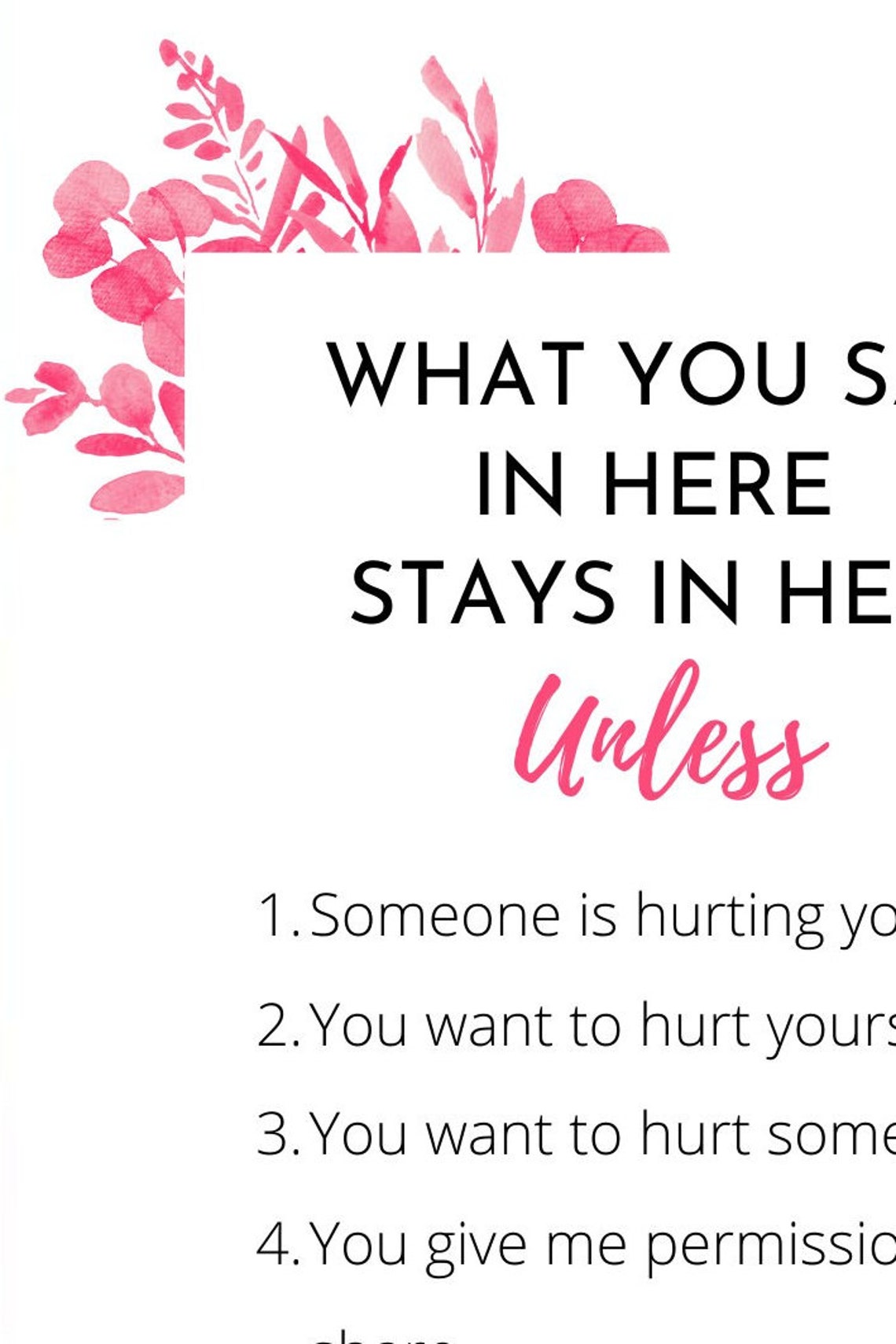 Instant Download FAQ Guide Printable Shop Help Info Card Poster - Image 4