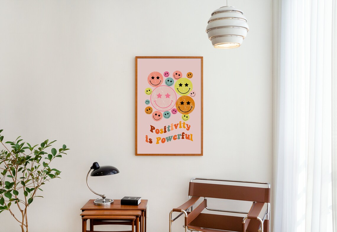 Cute Positive Inspirational Retro Poster Print - Image 2
