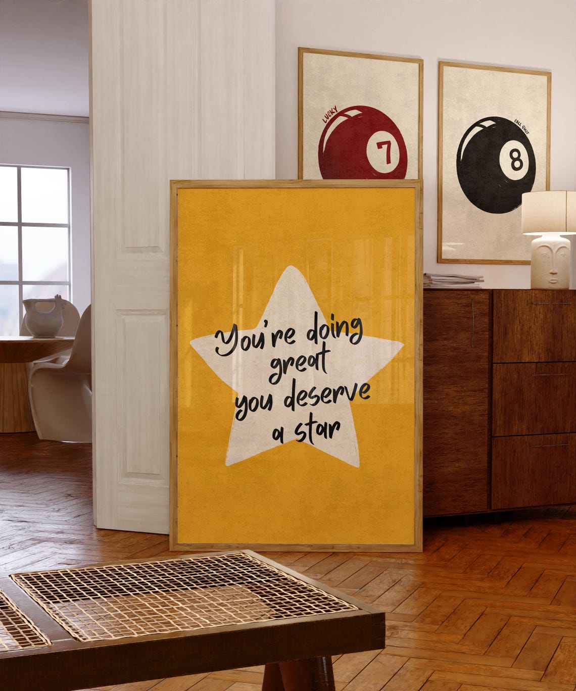 Trendy Motivational Star Wall Art Aesthetic Home Decor Uplifting Print For Office And Dorm Room - Image 4
