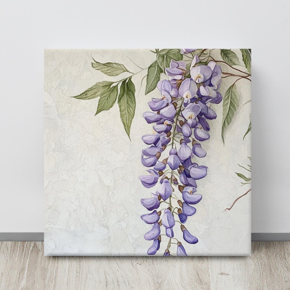 Wisteria Flower Wall Art Painting Print Print Nature Wall Art Flower Wall Art Large Painting Wall Art Wisteria Plant Art