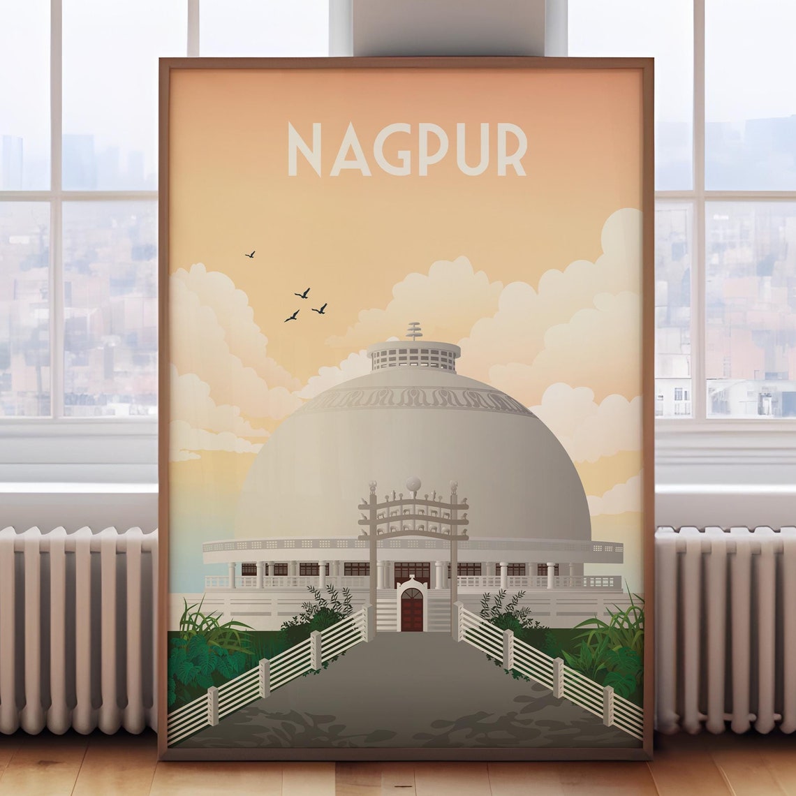 Nagpur Poster India Travel Poster Nagpur Print Nagpur Travel Print India Poster India Travel Print Nagpur Travel Poster