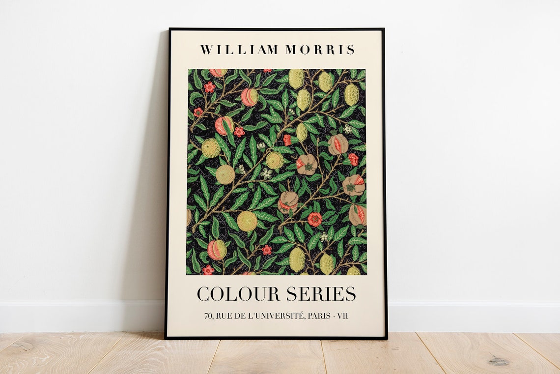 William Morris Colour Series Fruit Blossom Pattern Exhibition Poster - Image 2