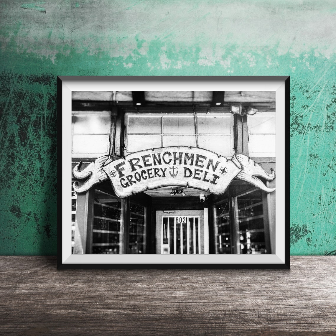 New Orleans Frenchmen Grocery Deli Sign Wall Art Unframed Photography Print French Quarter New Orleans Sign - Image 2