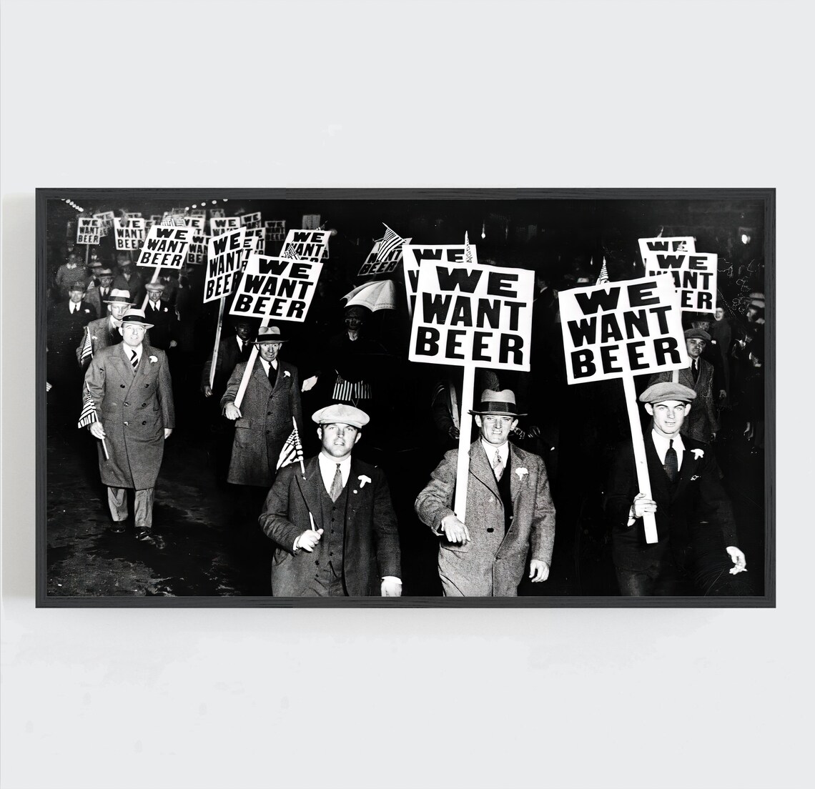 Prohibition Beer Wall Art, Vintage Bar Poster - Image 3