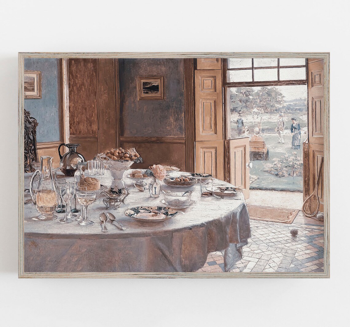 Breakfast Table Vintage Farmhouse Food Art Print - Image 5