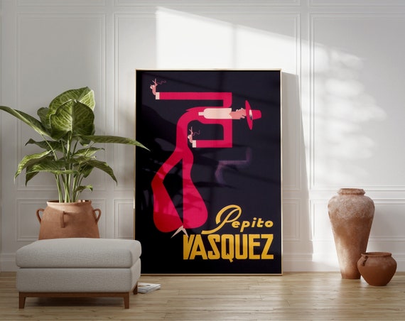 Pepito Vasquez Dance Poster, Vintage Spain Art Print