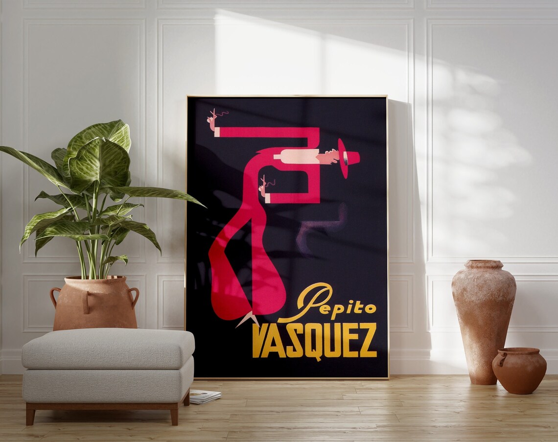 Pepito Vasquez Dance Poster, Vintage Spain Art Print