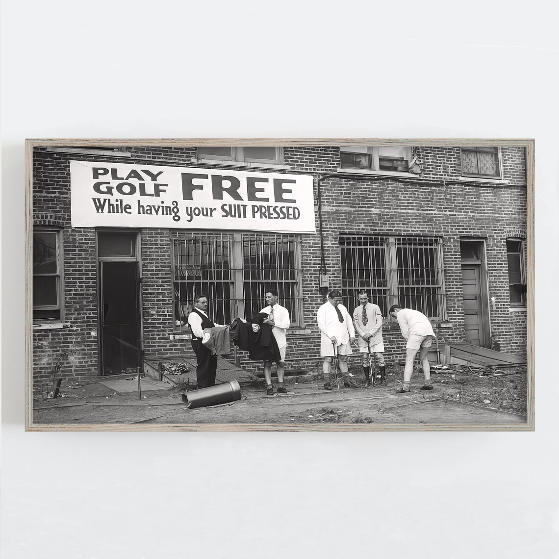 Golf Frame TV Art, Vintage Golf Humor Print