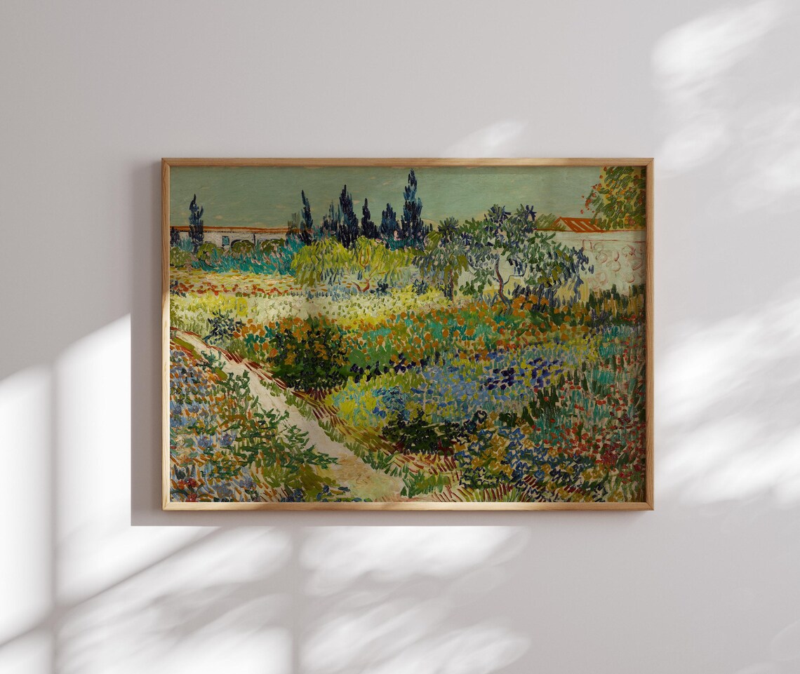 Garden At Arles by Van Gogh, Vintage Art Print - Image 2
