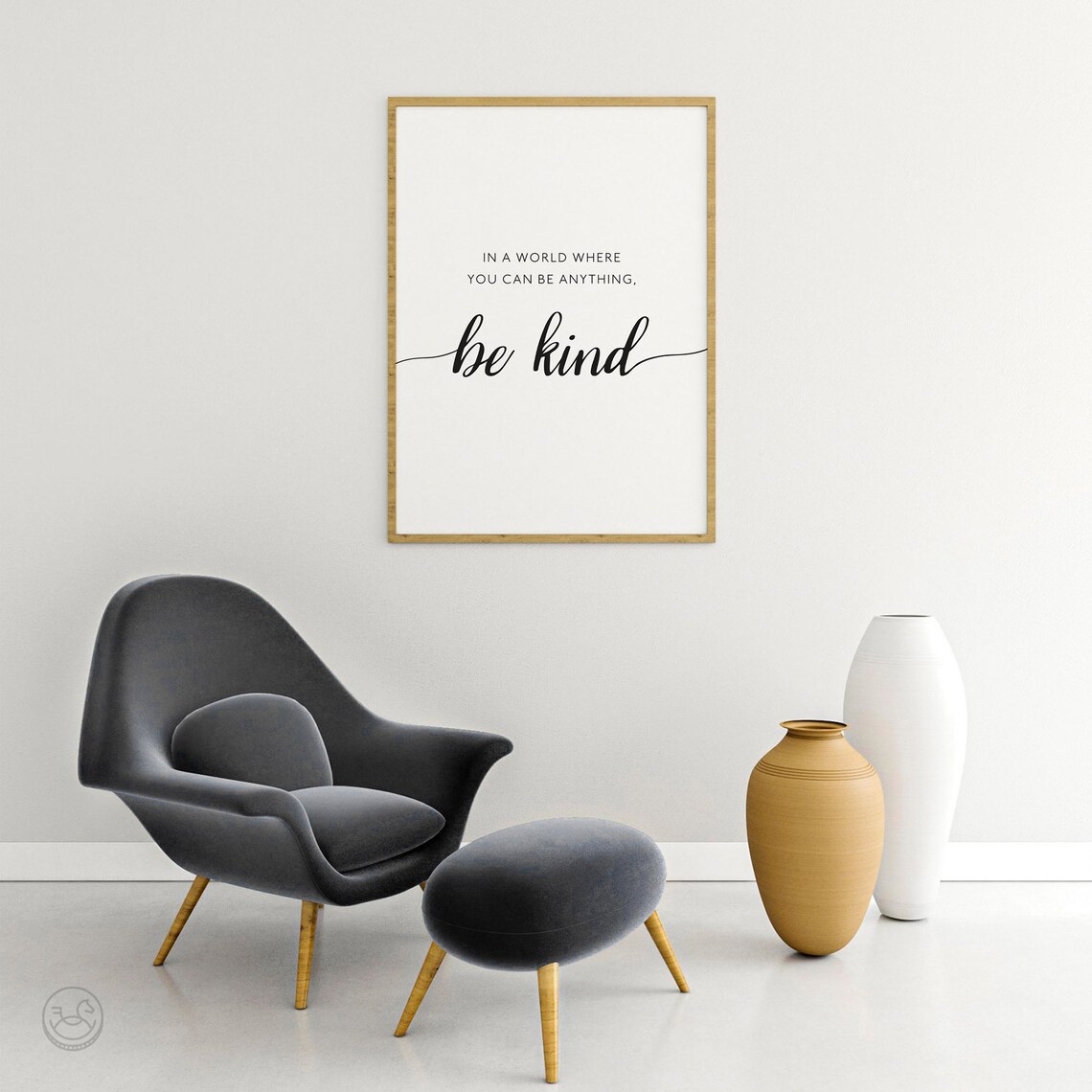 Be Kind Minimal Inspirational Quote Art Print - Image 4