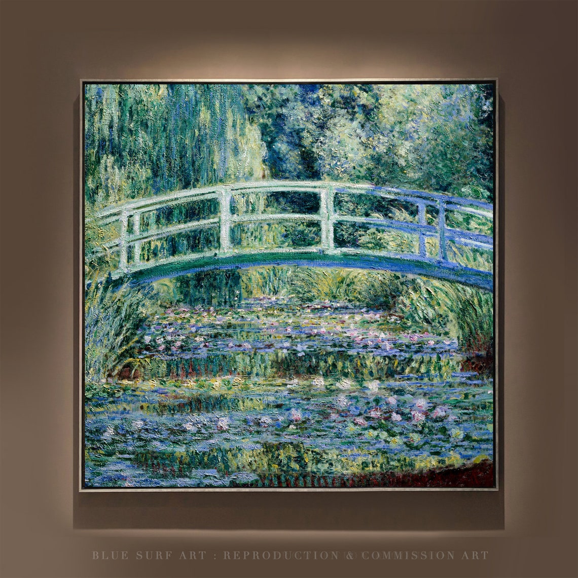 Claude Monet Water Lilies and Japanese Bridge 1899 Garden Poster
