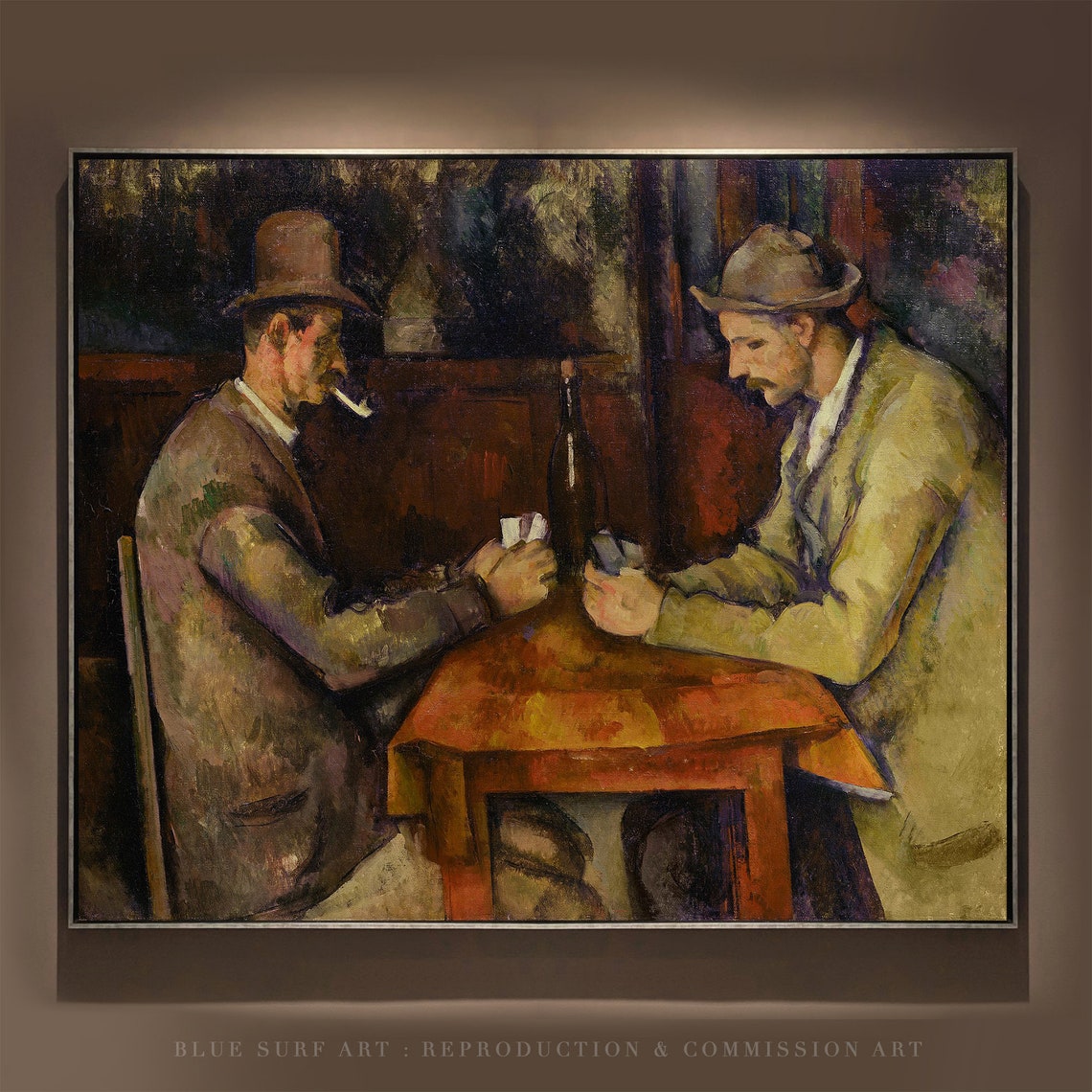 The Card Players Painting Paul Czanne Reproduction Hand Painted Art Czanne Oil Painting Gift Living Room Wall Art Czanne Painting