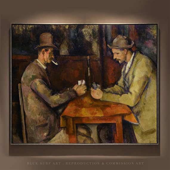 The Card Players Painting Paul Czanne Reproduction Hand Painted Art Czanne Oil Painting Gift Living Room Wall Art Czanne Painting