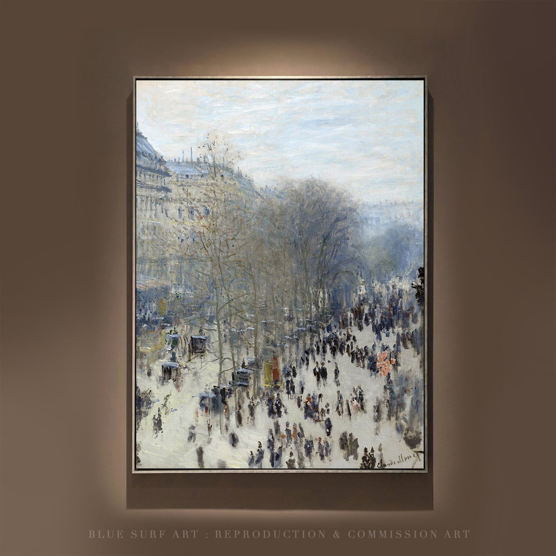 Claude Monet Boulevard des Capucines Paris Crowd 1873 Poster