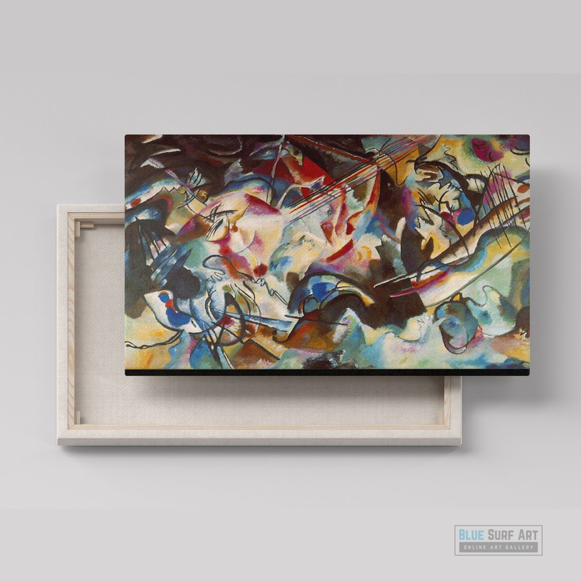 Wassily Kandinsky Composition VII 1913 Swirling Color Storm Poster