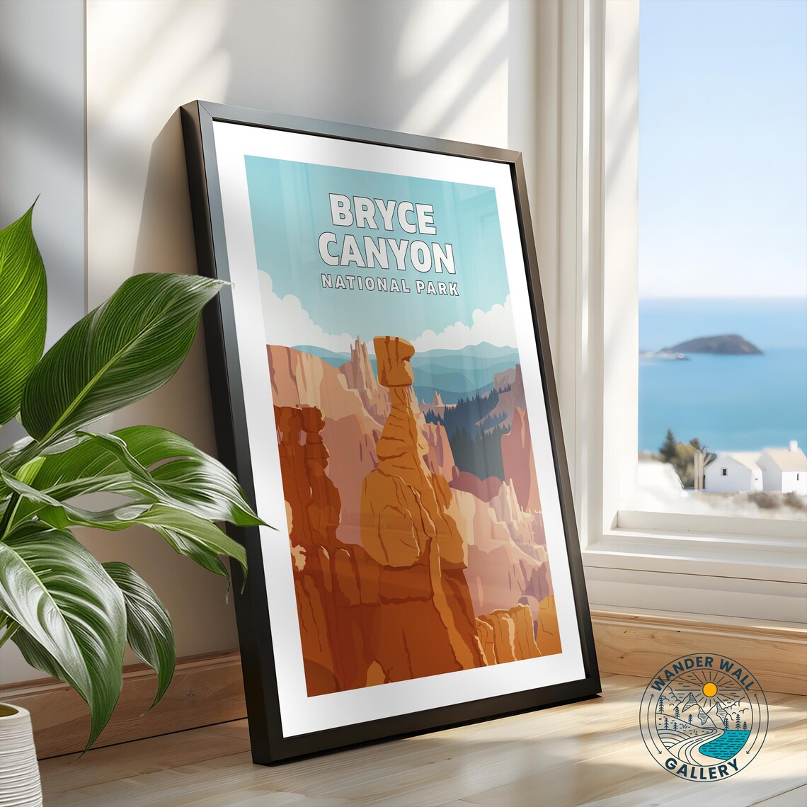 Bryce Canyon National Park Hoodoos Red Rock Amphitheater Travel Poster - Image 2