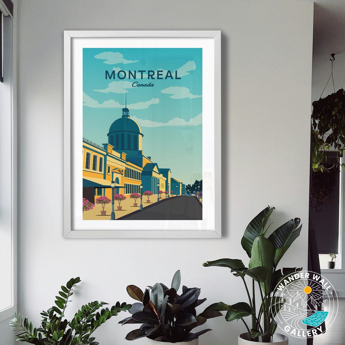 Montreal Canada Grand Dome Architecture Street Retro Travel Poster - Image 3