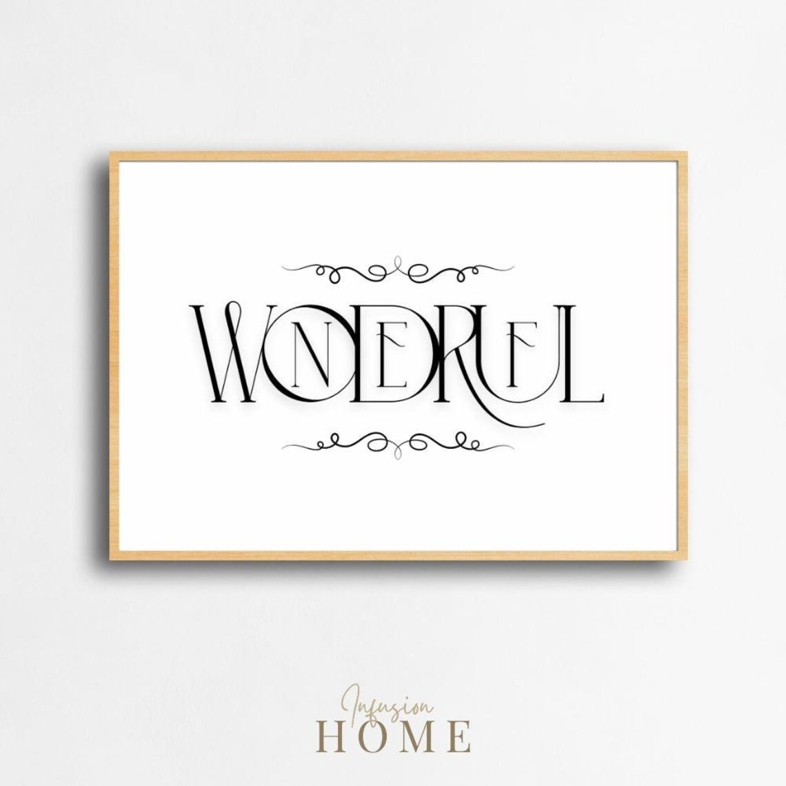 Inspirational Word Art Print Whimsical Black And White Typography