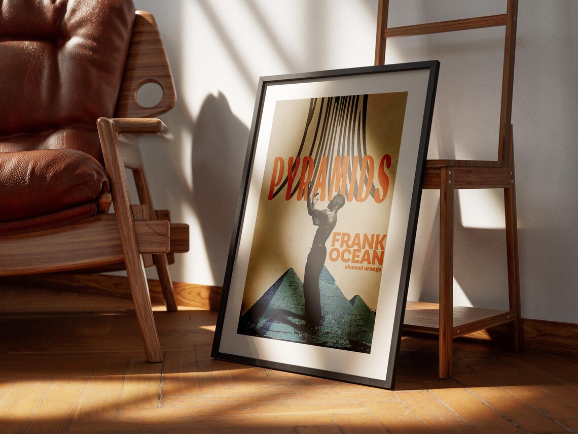 Frank Ocean Pyramids Channel Orange Retro Pyramid Graphic Music Poster - Image 2