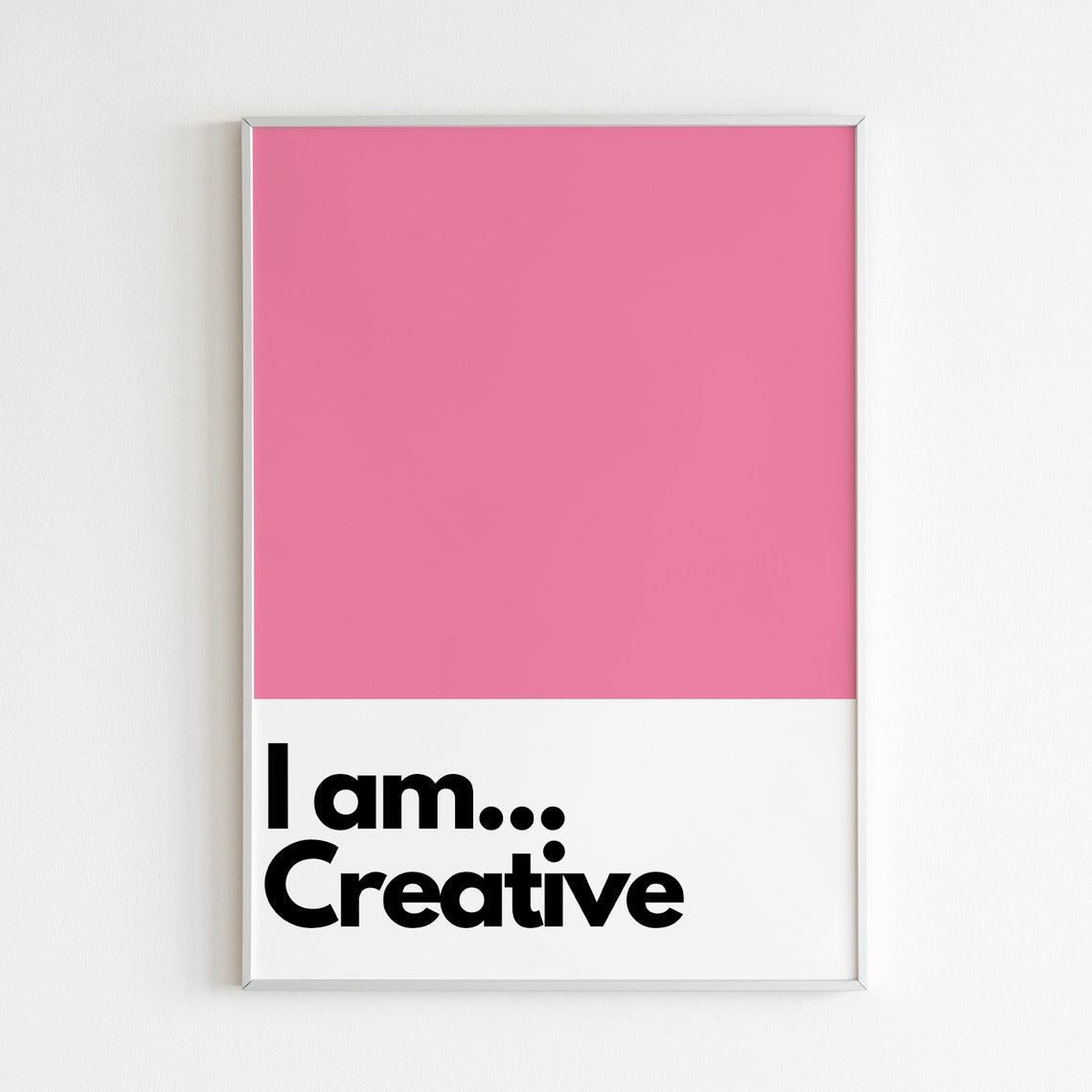 I Am Creative, Kids Bedroom Nursery Art Print