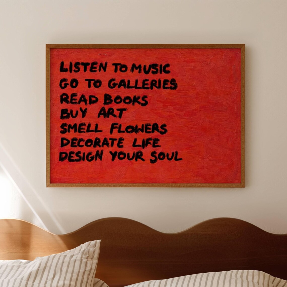Listen To Music Read Books Buy Art Quote Poster