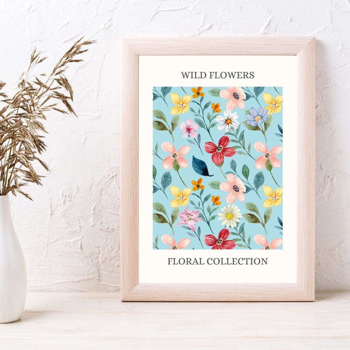 Wild Flowers Watercolor Botanical Floral Collection Garden Poster - Image 3