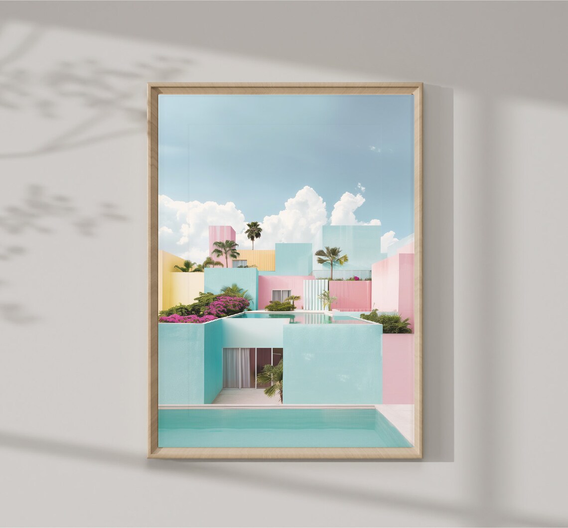 Urban Miami Travel Photography Urban Wall Art Street Scene High Resolution Trendy Decor Living Urban Art