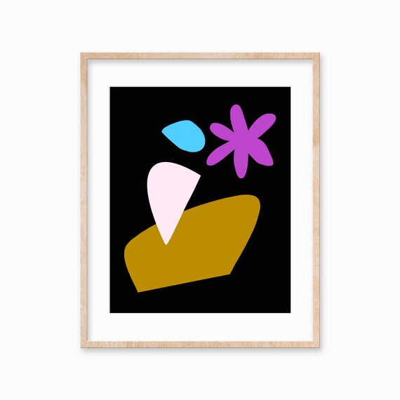 Art Abstract Maximalist Wall Art Matisse Prints Wall Decor Trendy Midcentury Modern