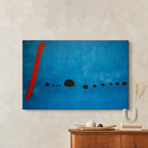 Joan Miro Blue Two Poster Joan Miro Blue 2 Print Exhibition Poster Juan Miro Glass Art Museum Of Modern Art Art Reproduction